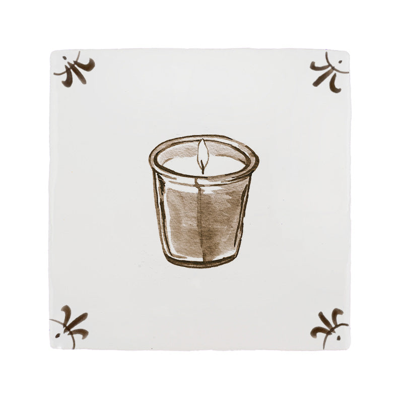 Scented Candle Delft Tile