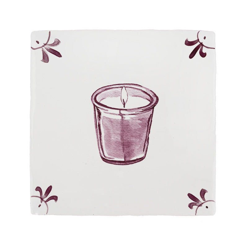 Scented Candle Delft Tile