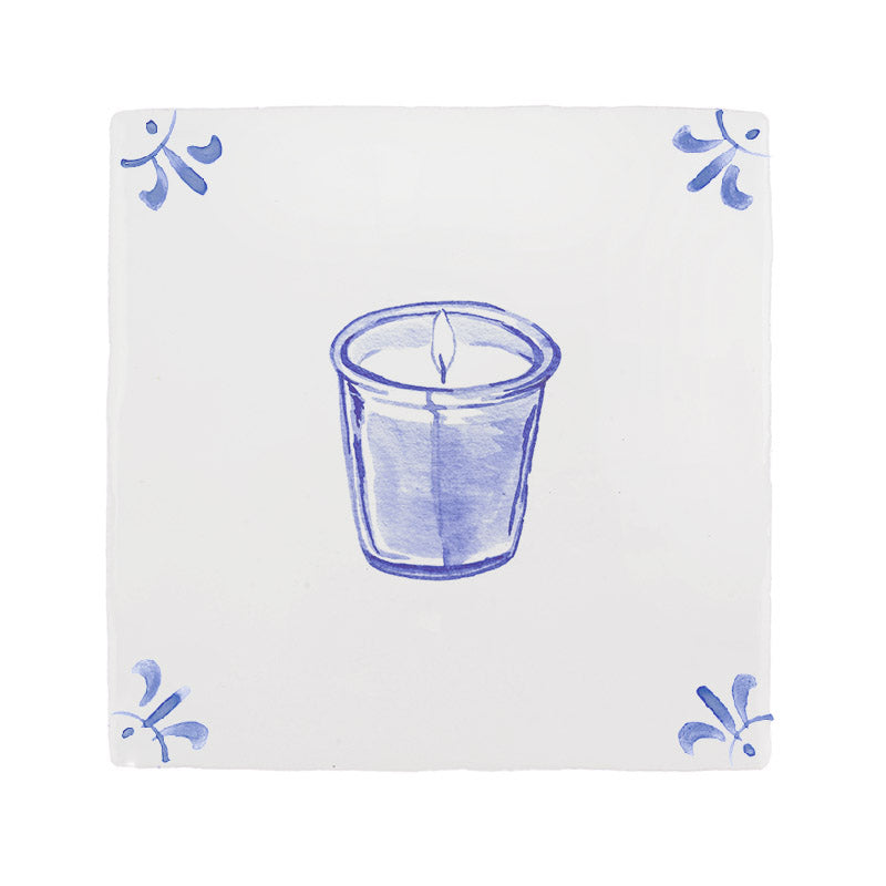 Scented Candle Delft Tile