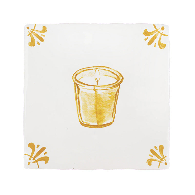 Scented Candle Delft Tile
