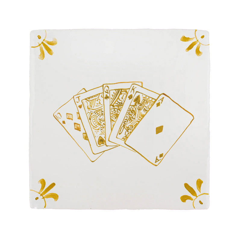 Royal Flush Poker Delft Tile