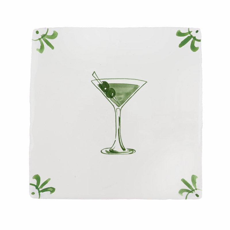 Extra Dirty Martini Delft Tile