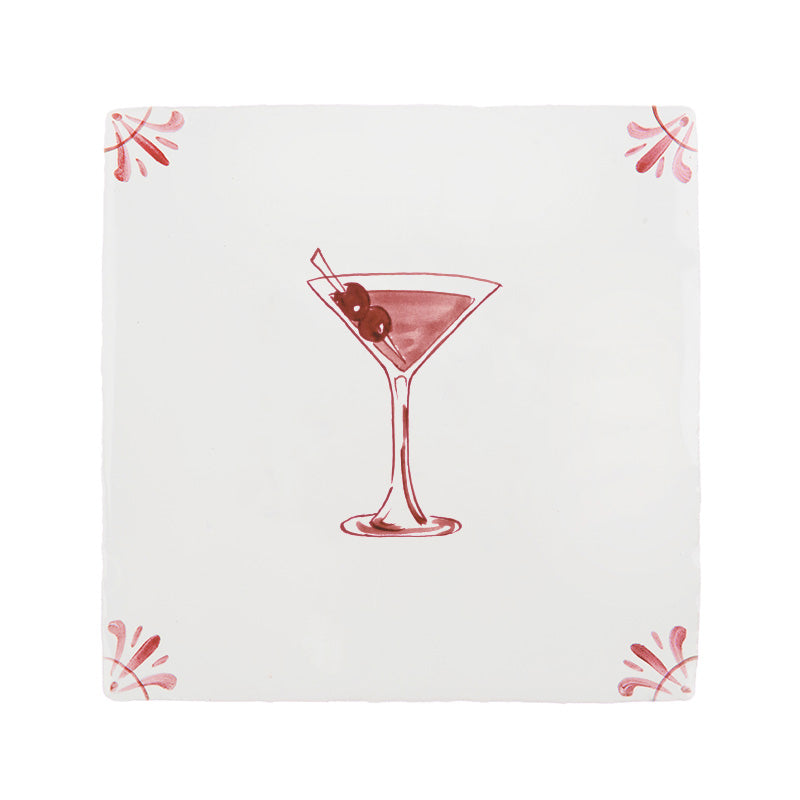 Extra Dirty Martini Delft Tile
