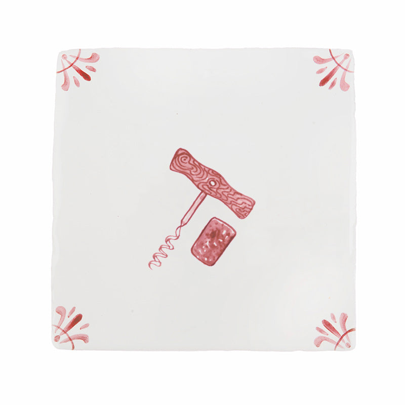 Cork Screw Delft Tile