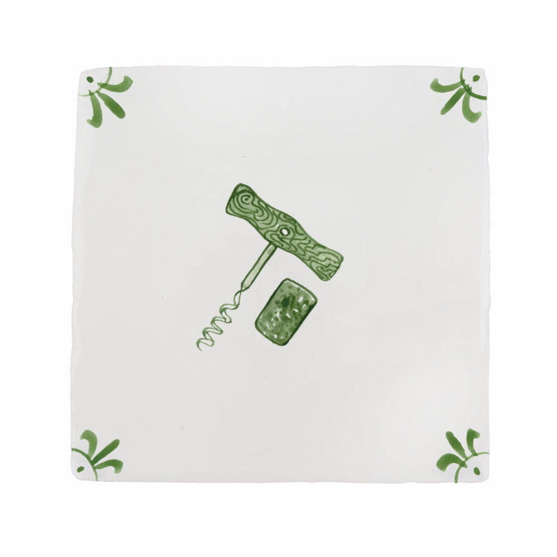 Cork Screw Delft Tile