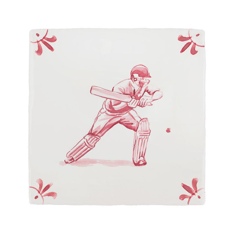 Cricketer Delft Tile