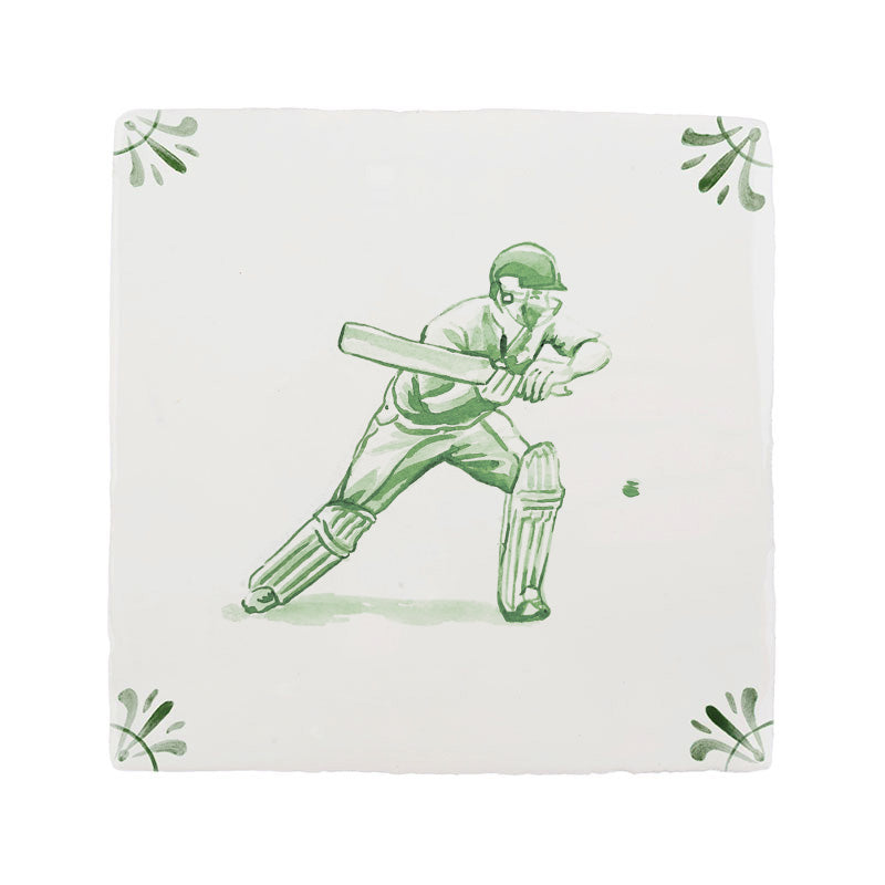 Cricketer Delft Tile