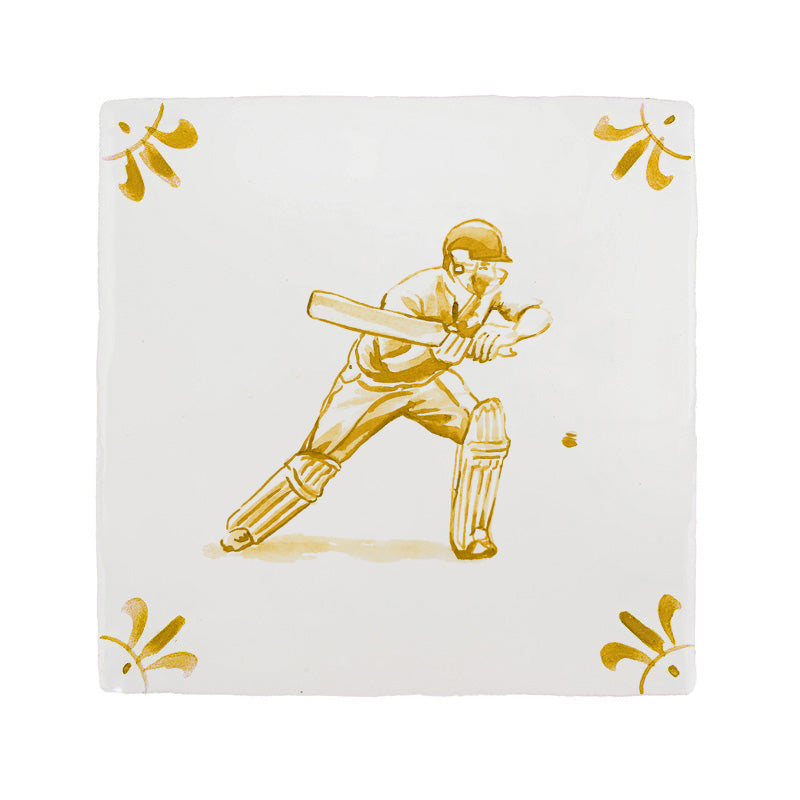 Cricketer Delft Tile