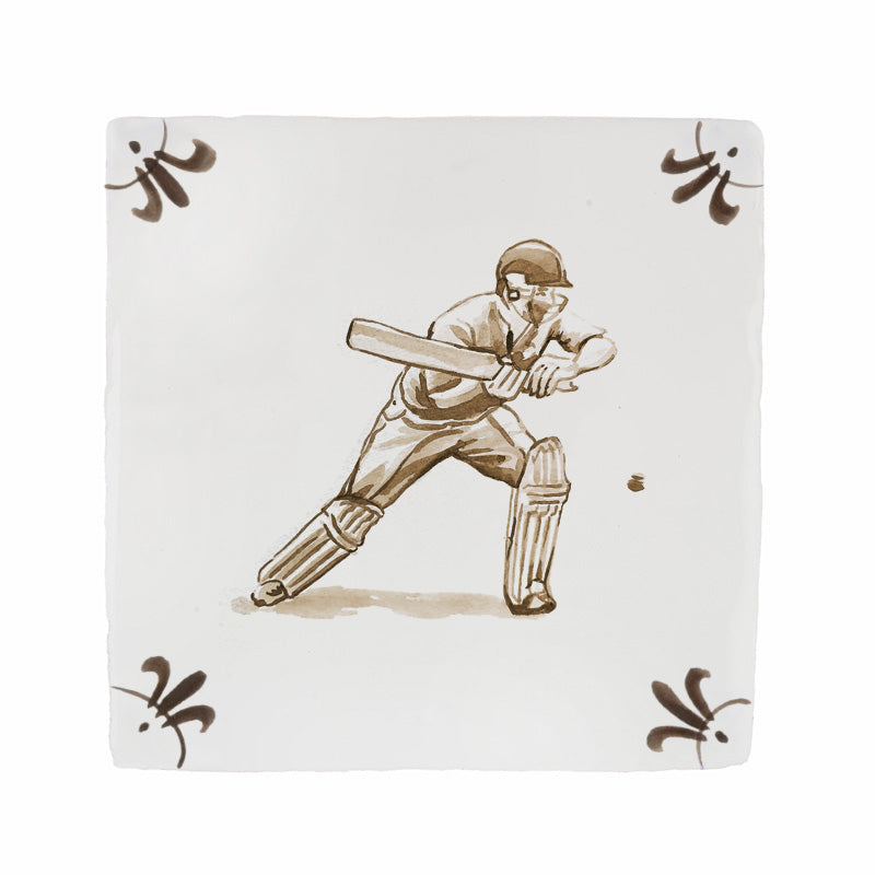 Cricketer Delft Tile