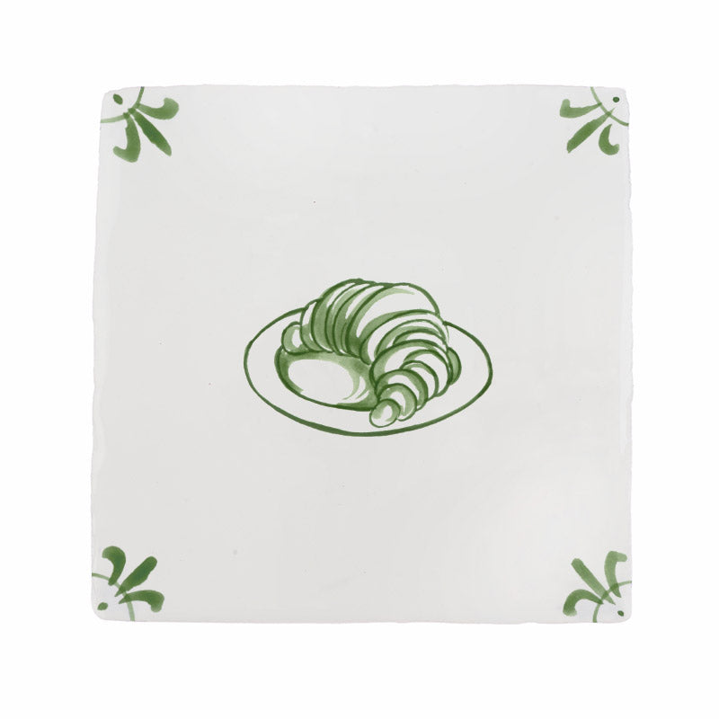 Croissant Delft Tile