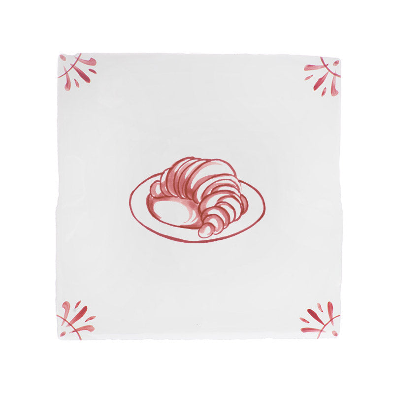 Croissant Delft Tile