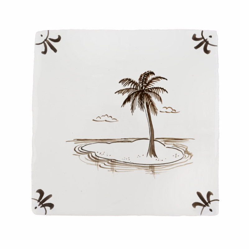 Desert Island Delft Tile