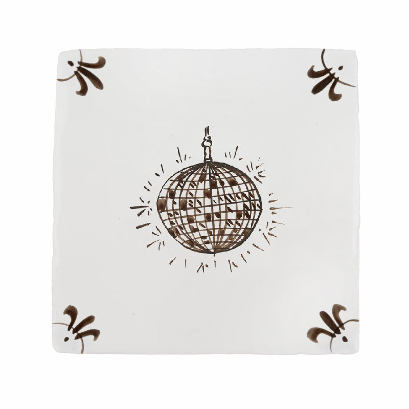 Disco Ball Delft Tile
