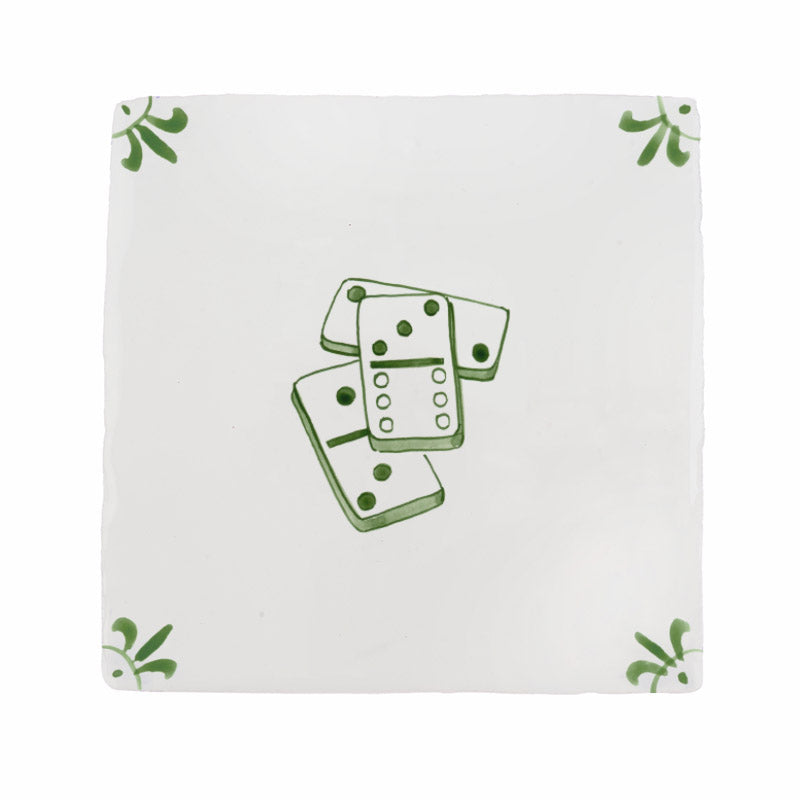 Dominoes Delft Tile