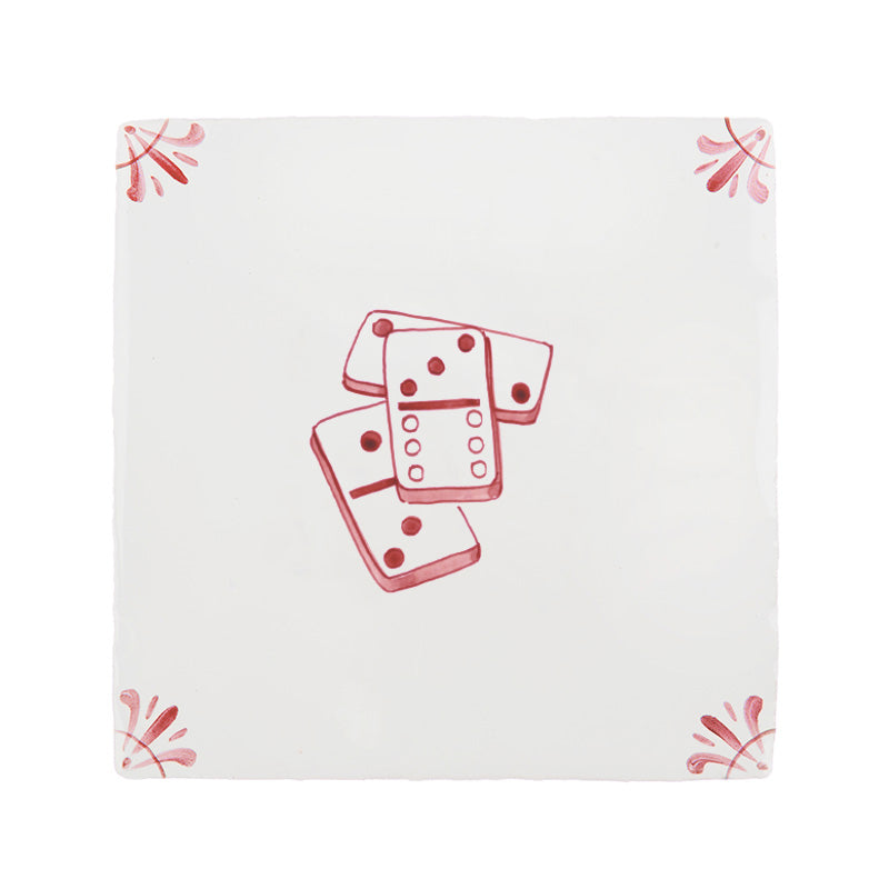 Dominoes Delft Tile