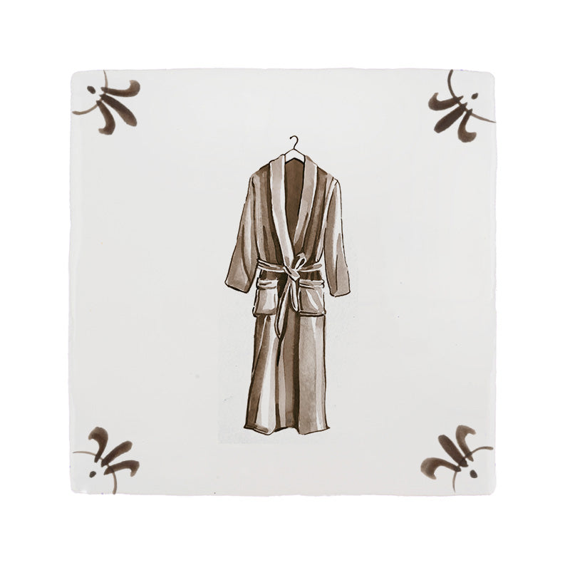Dressing Gown Delft Tile