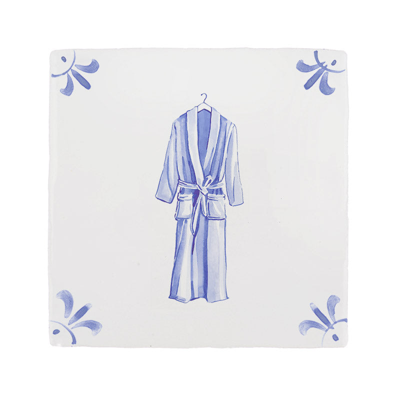 Dressing Gown Delft Tile
