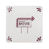 Drive In Movie Delft Tile