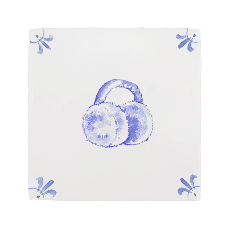 Ear Muff Delft Tile