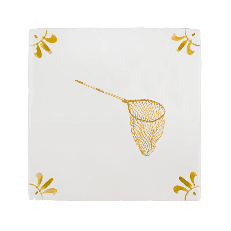Fishing Net Delft Tile