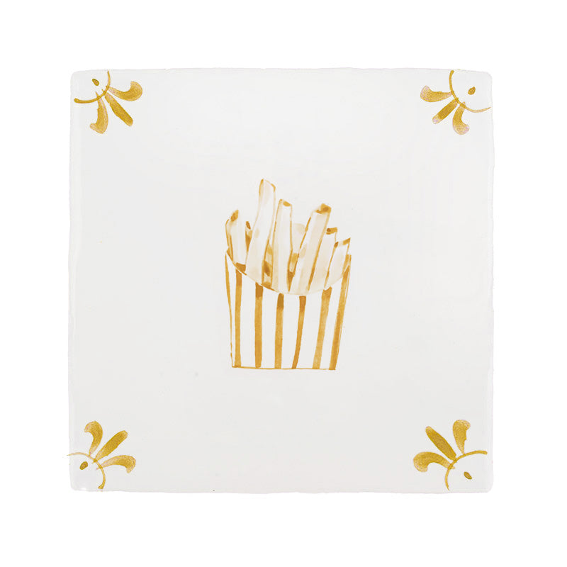 French Fries Delft Tile