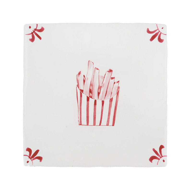 French Fries Delft Tile