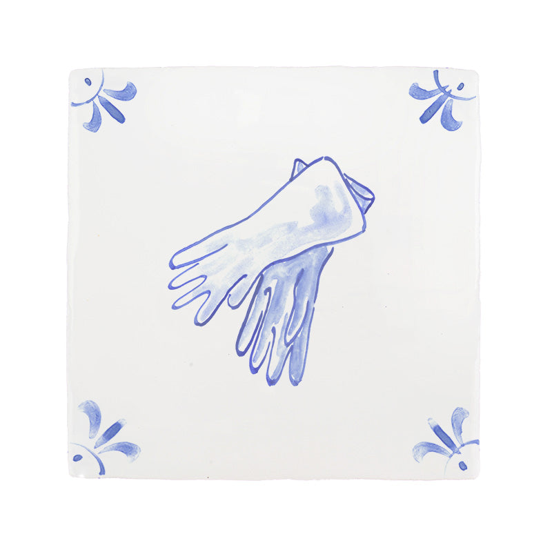 Rubber Gloves Delft Tile