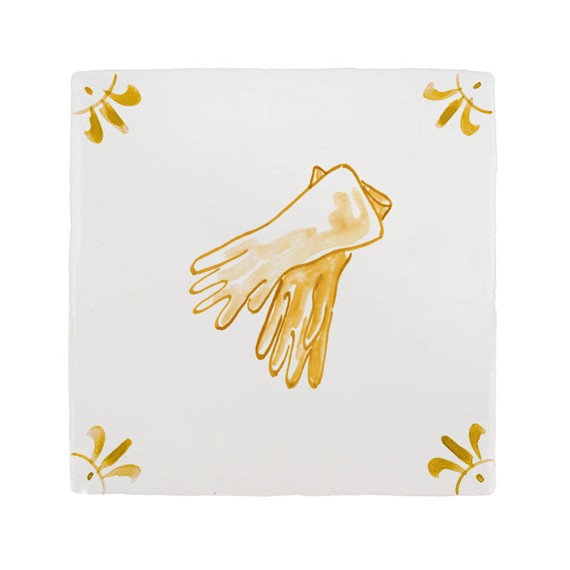 Rubber Gloves Delft Tile