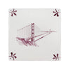 Golden Gate Bridge Delft Tile