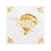Hot Air Balloon Delft Tile