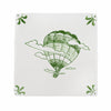 Hot Air Balloon Delft Tile