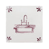 Kitchen Sink Delft Tile