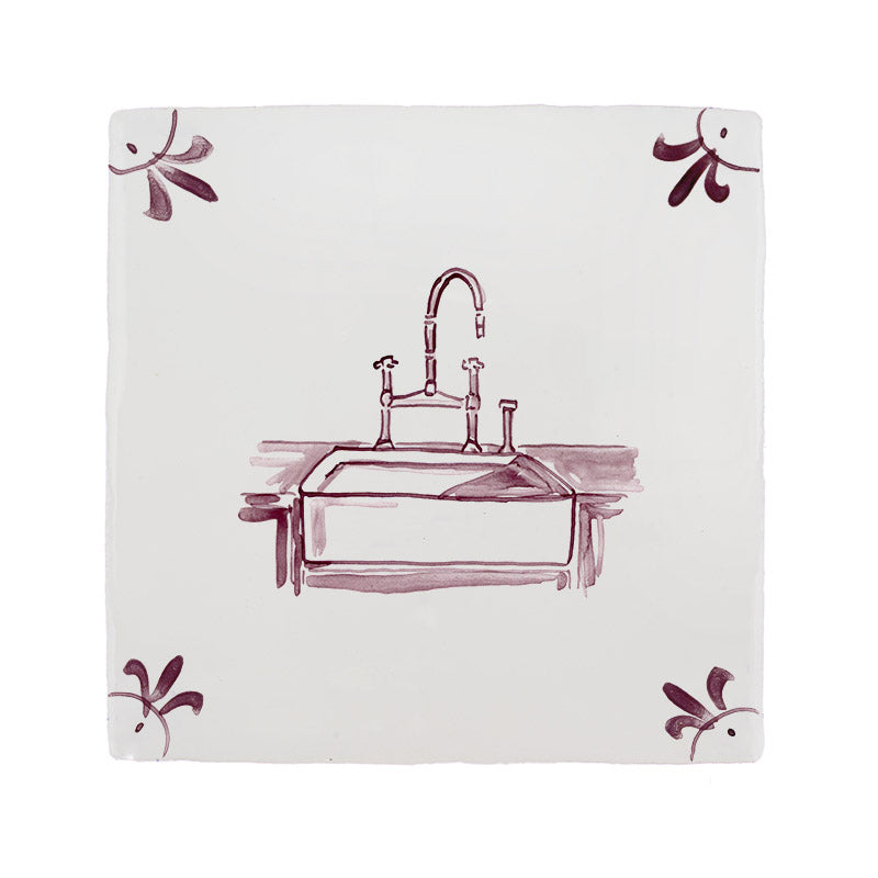 Kitchen Sink Delft Tile