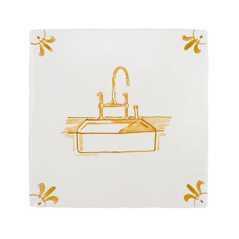 Kitchen Sink Delft Tile