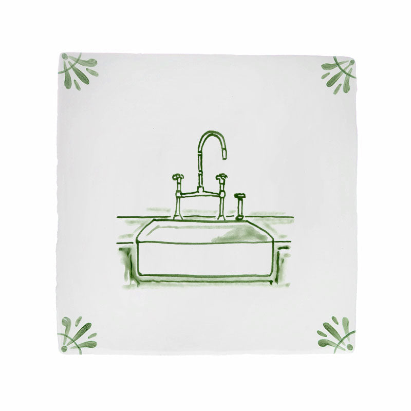 Kitchen Sink Delft Tile
