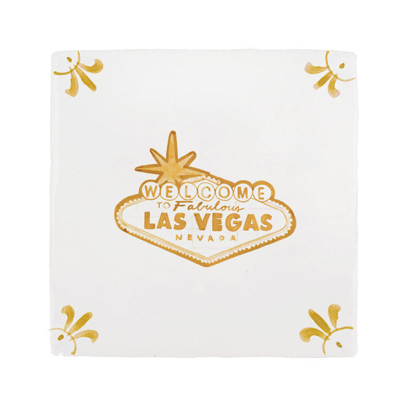 Las Vegas Sign Delft Tile
