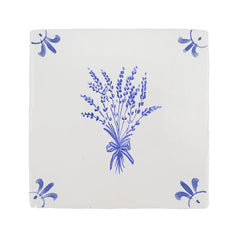 Bunch of Lavender Delft Tile
