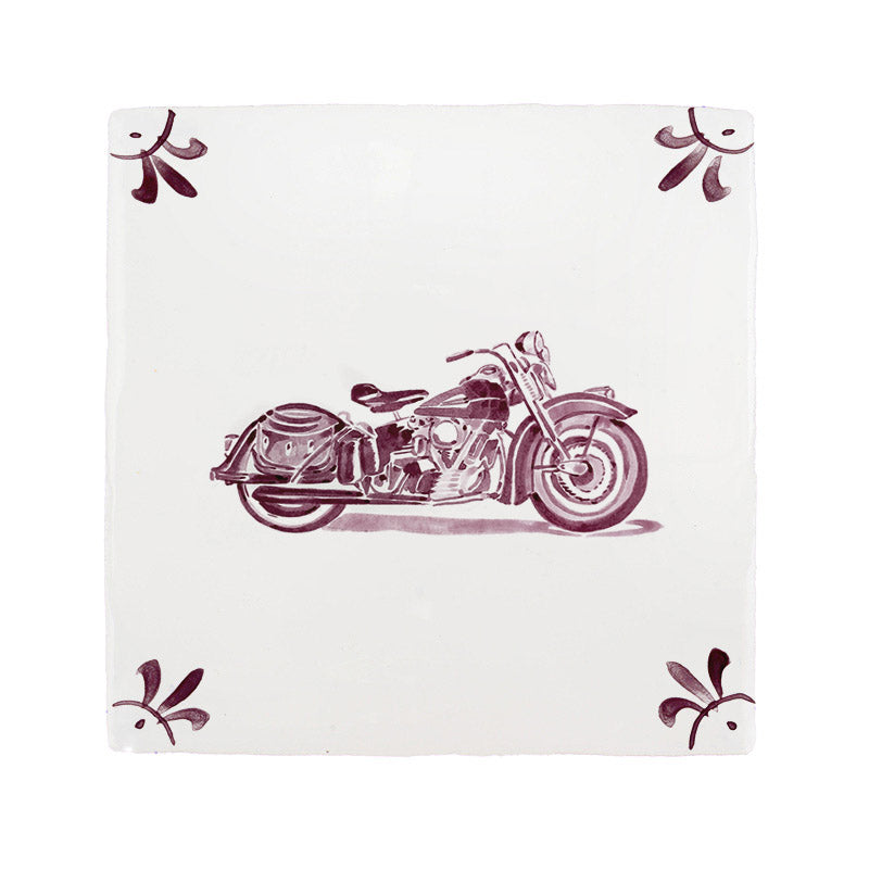 Harley Davidson Delft Tile