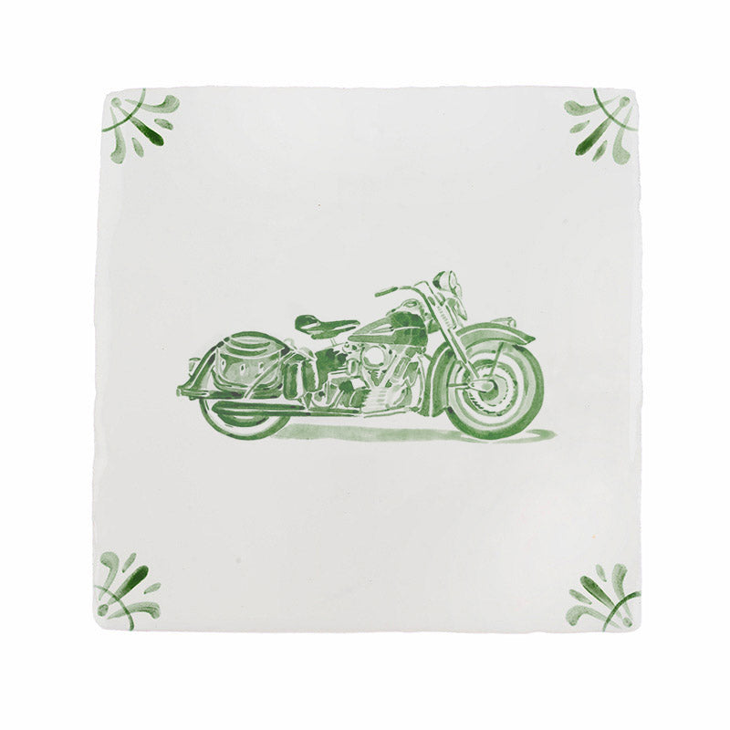 Harley Davidson Delft Tile