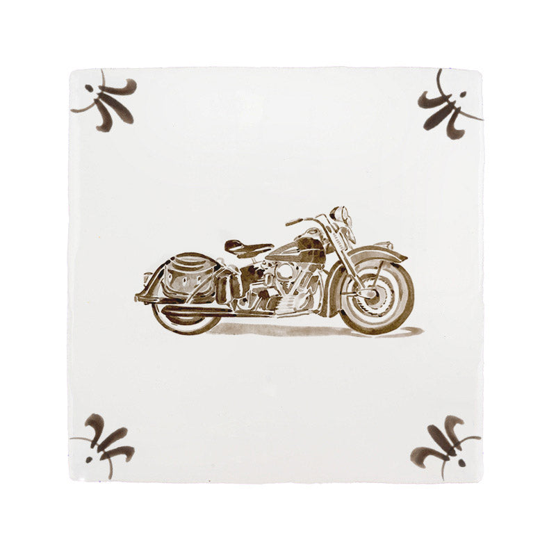 Harley Davidson Delft Tile