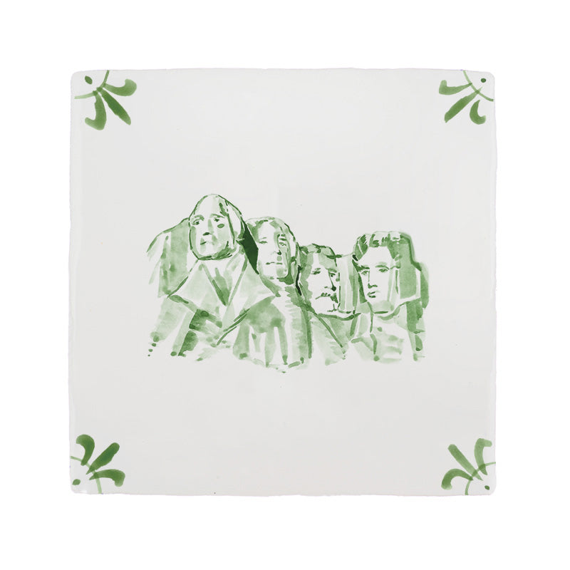 Mount Rushmore Delft Tile