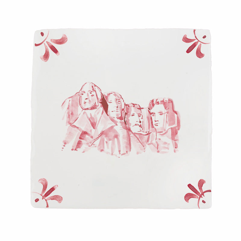 Mount Rushmore Delft Tile