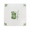 Needle and Thread Spool Delft Tile