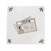Newspaper Delft Tile