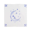 Moon and Stars Delft Tile