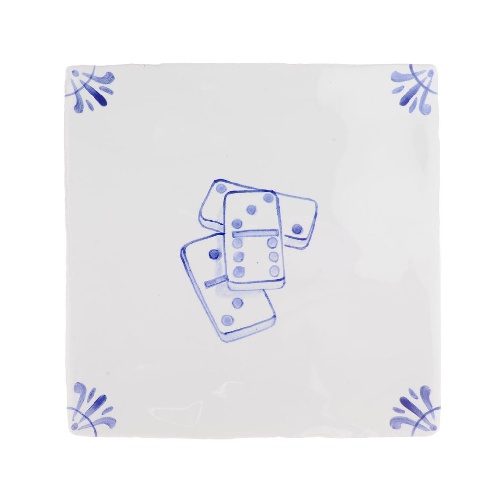 Dominoes Delft Tile
