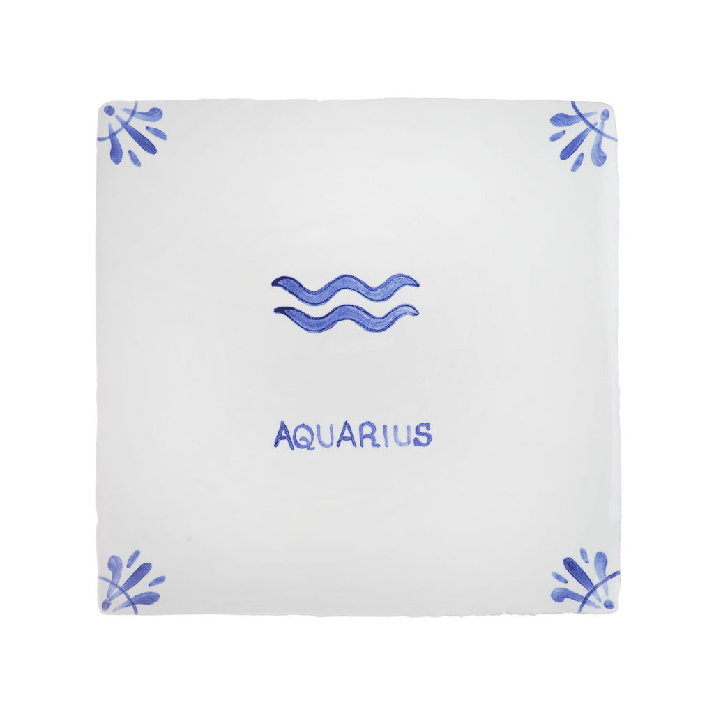 Aquarius Delft Tile