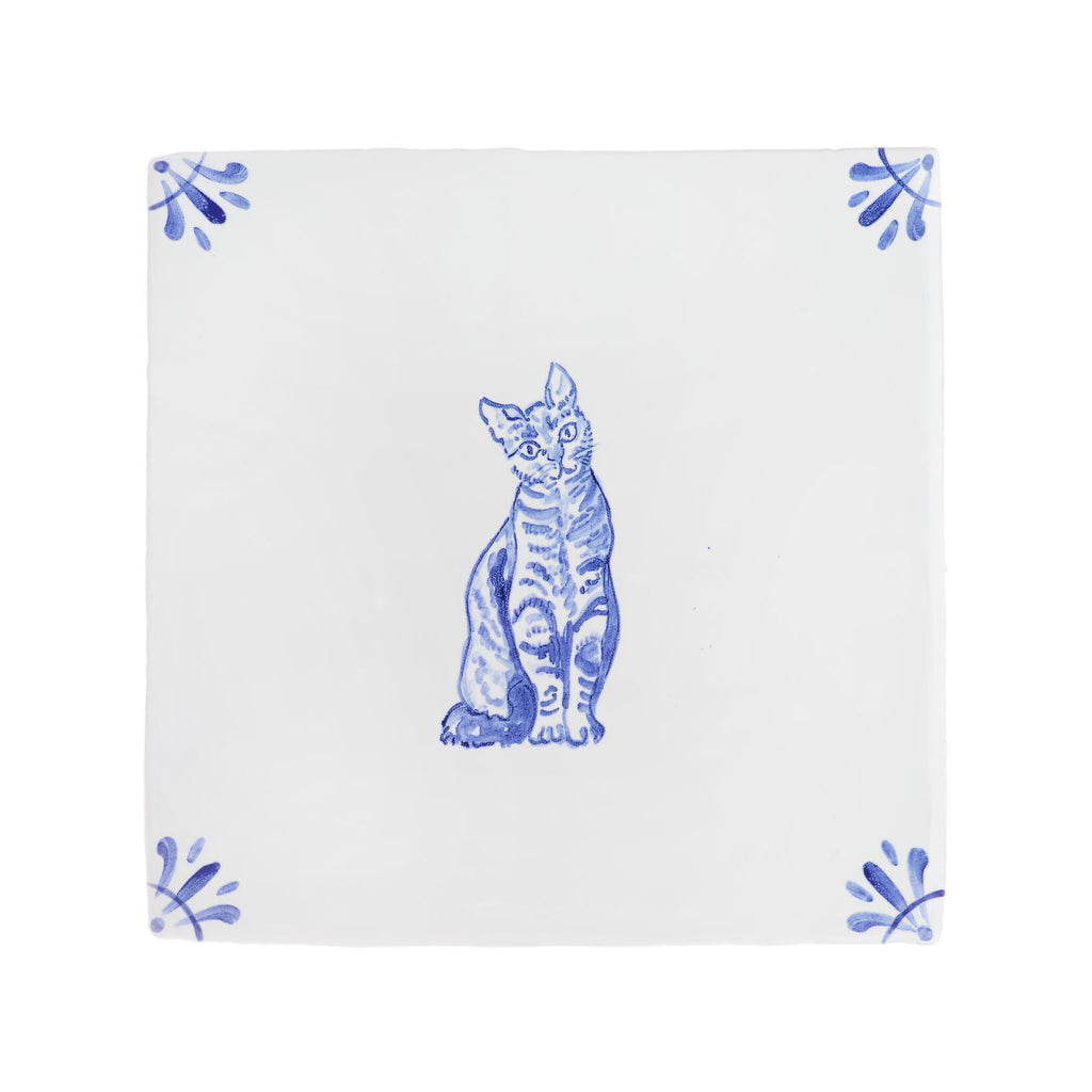 Pushkin the Cat Delft Tile