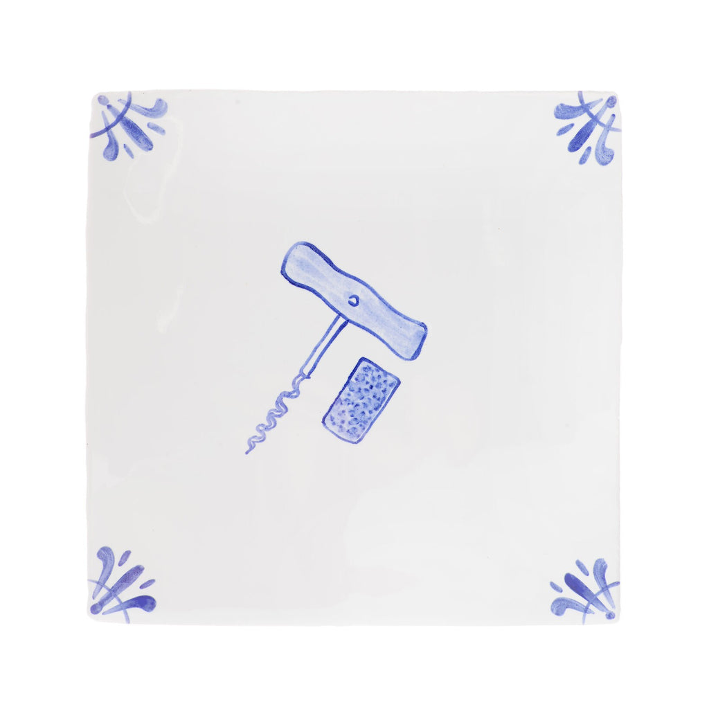Cork Screw Delft Tile