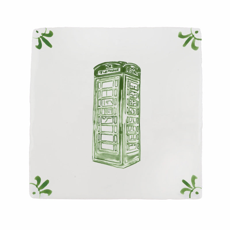 Telephone Box Delft Tile